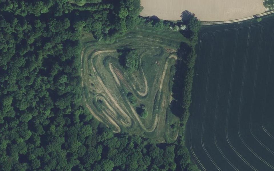 Ors motocross track seen from above