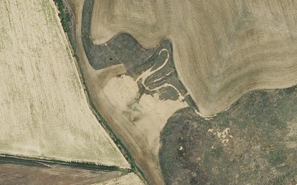 Terrain de motocross de Fontihoyuelo vu du ciel