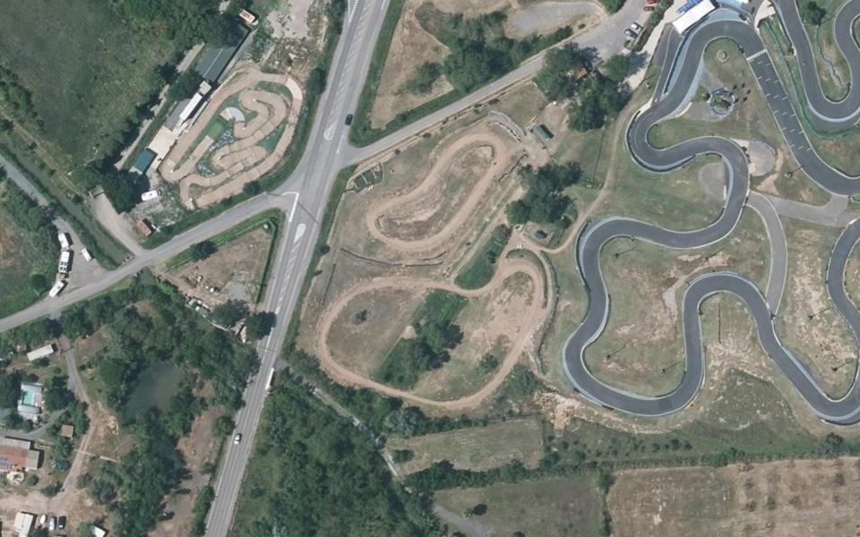 Agde motocross track seen from above