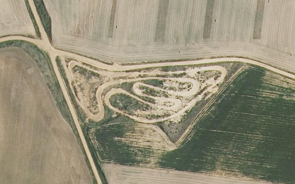 Palazuelo de Vedija motocross track seen from above