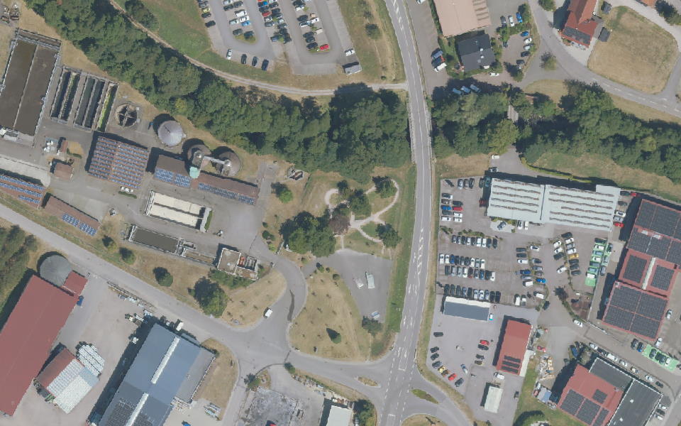 Kappelrodeck motocross track seen from above