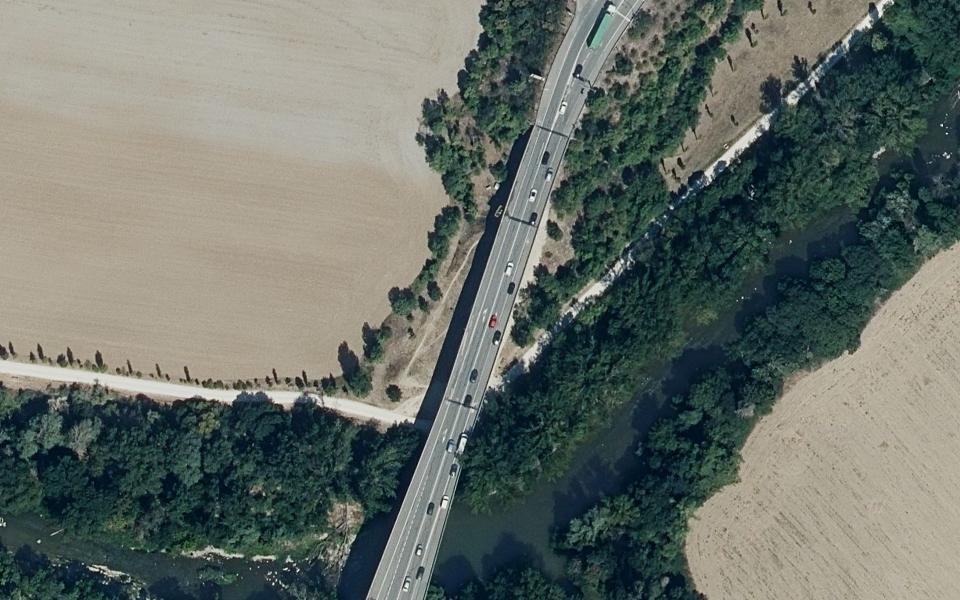 Cizur Mayor motocross track seen from above