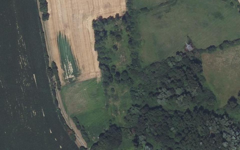 Marennes motocross track seen from above