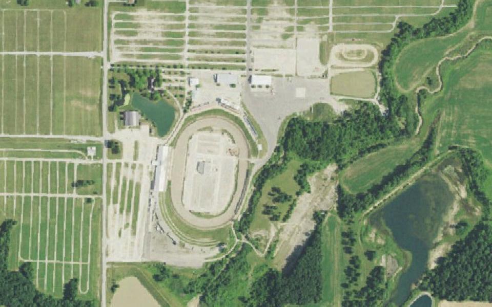 Eldora Speedway vu du ciel