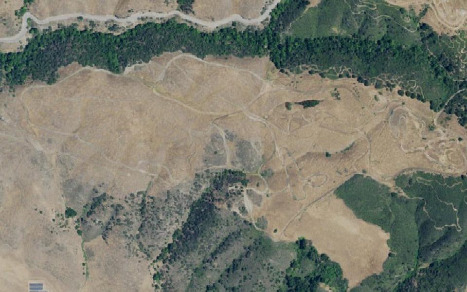 Metcalf Motorcycle County Park seen from above