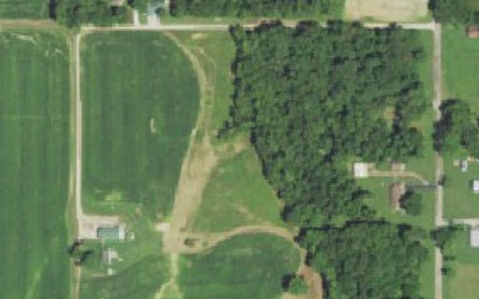 Robinson motocross track seen from above