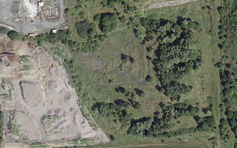 Gotha motocross track seen from above