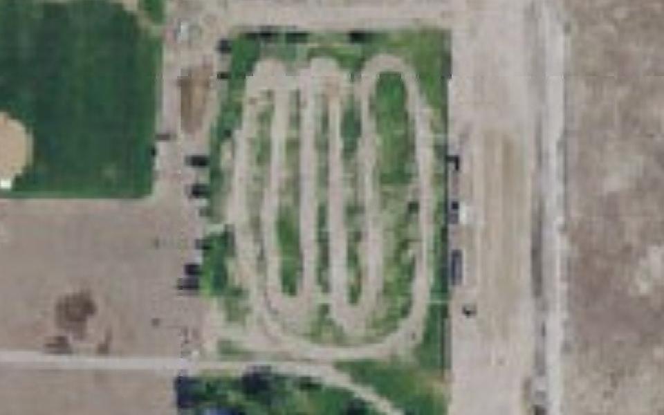Mountain Home motocross track seen from above