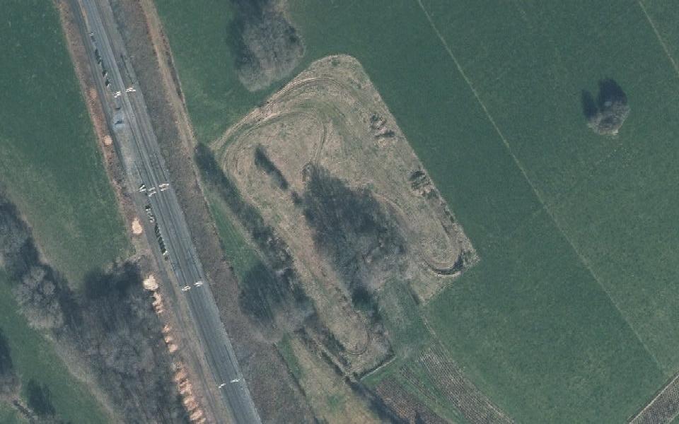 Leglise motocross track seen from above
