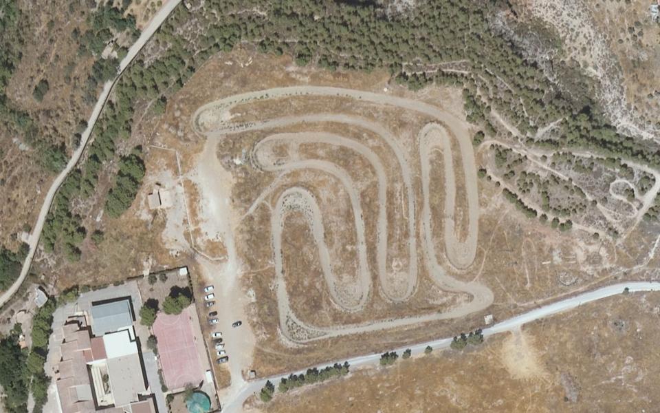 Pista de motocross Las Arenillas vu du ciel