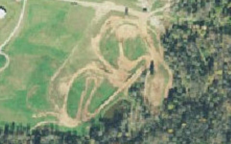Reno motocross track seen from above