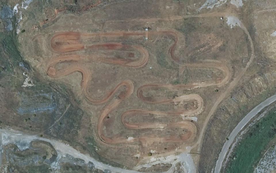 Terrain de motocross de Puertollano vu du ciel