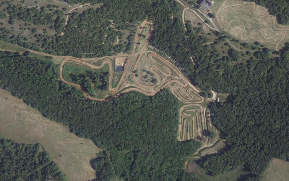 Souillac motocross track seen from above
