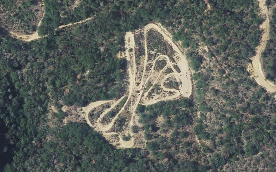 Espira-de-Conflent motocross track seen from above