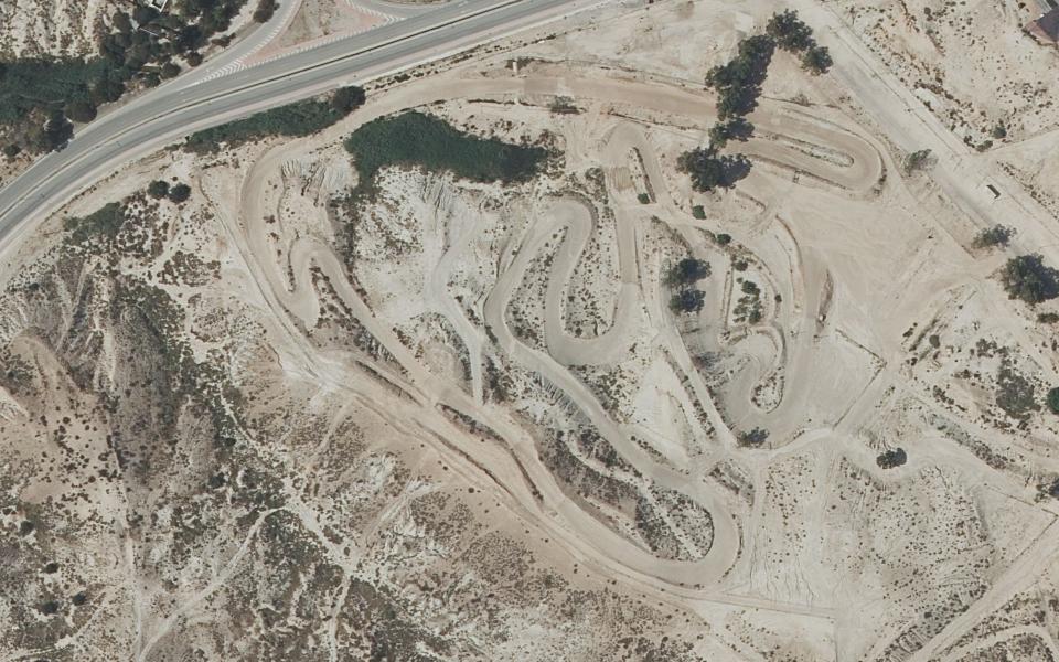 Molina de Segura motocross track seen from above