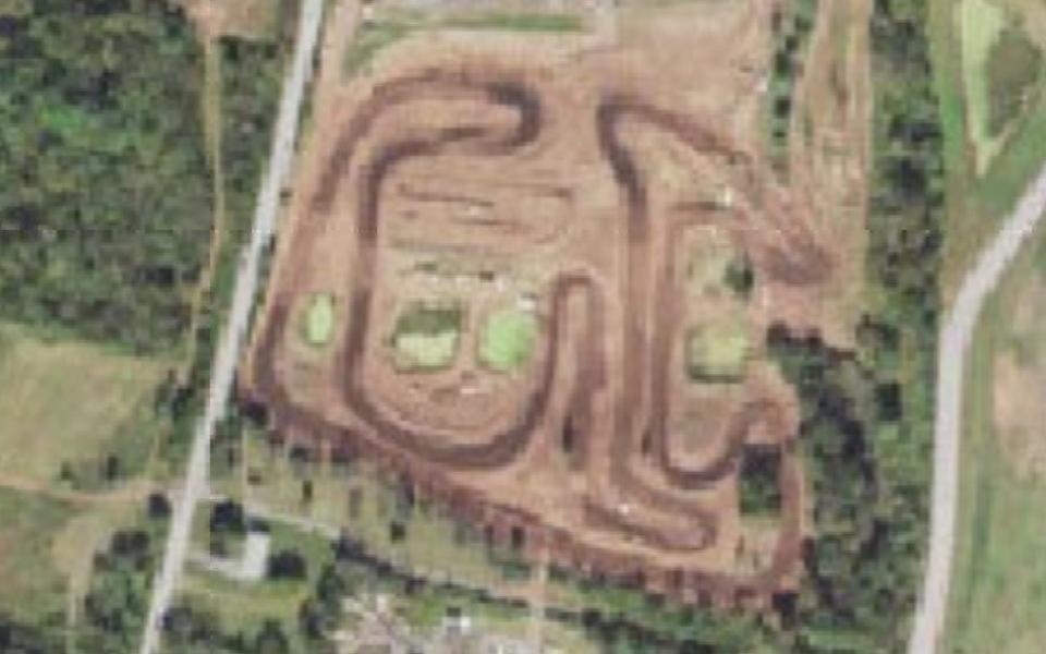 Terrain de motocross de Birdsboro vu du ciel