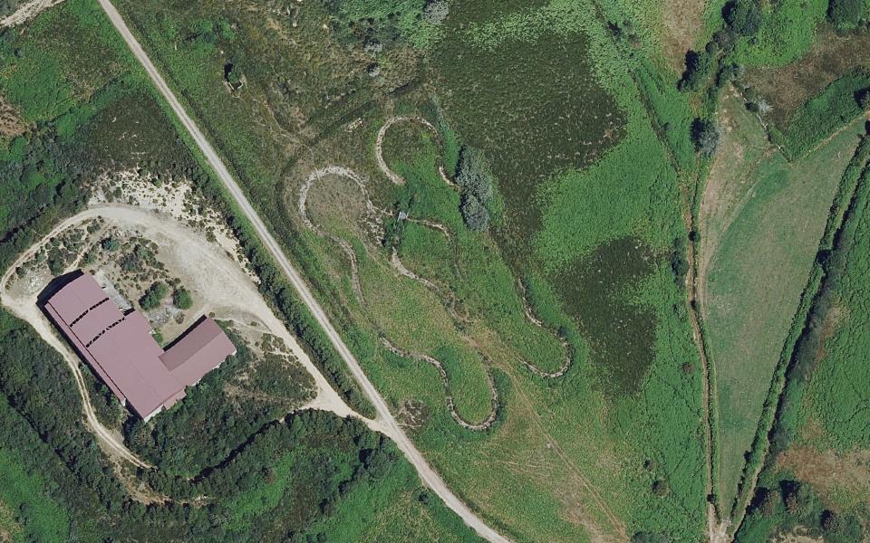 Balboa motocross track seen from above