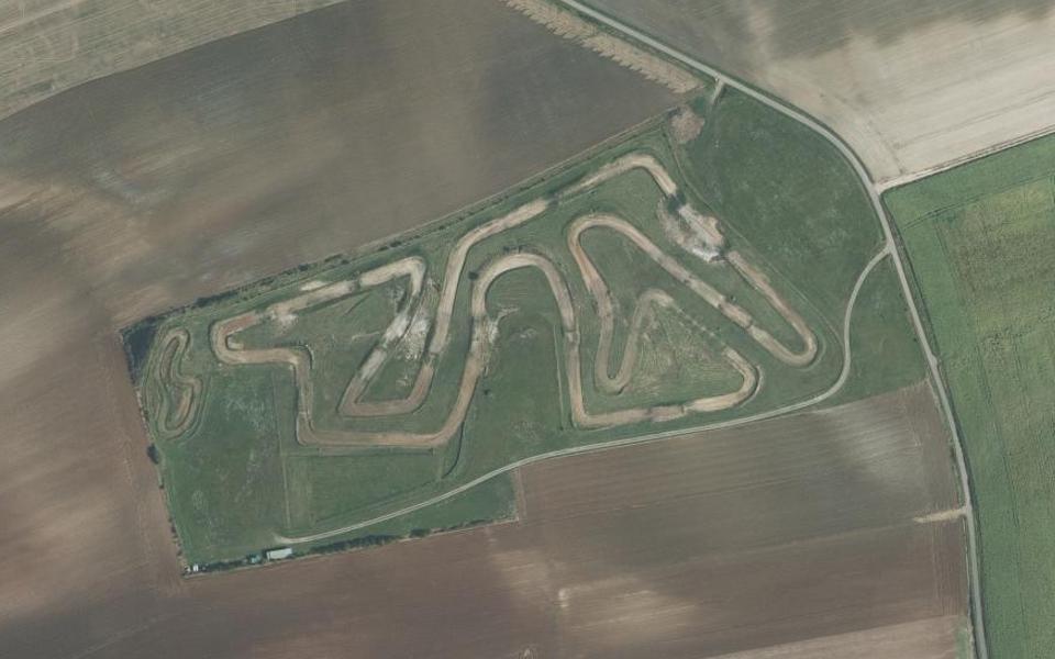 Dalhain motocross track seen from above