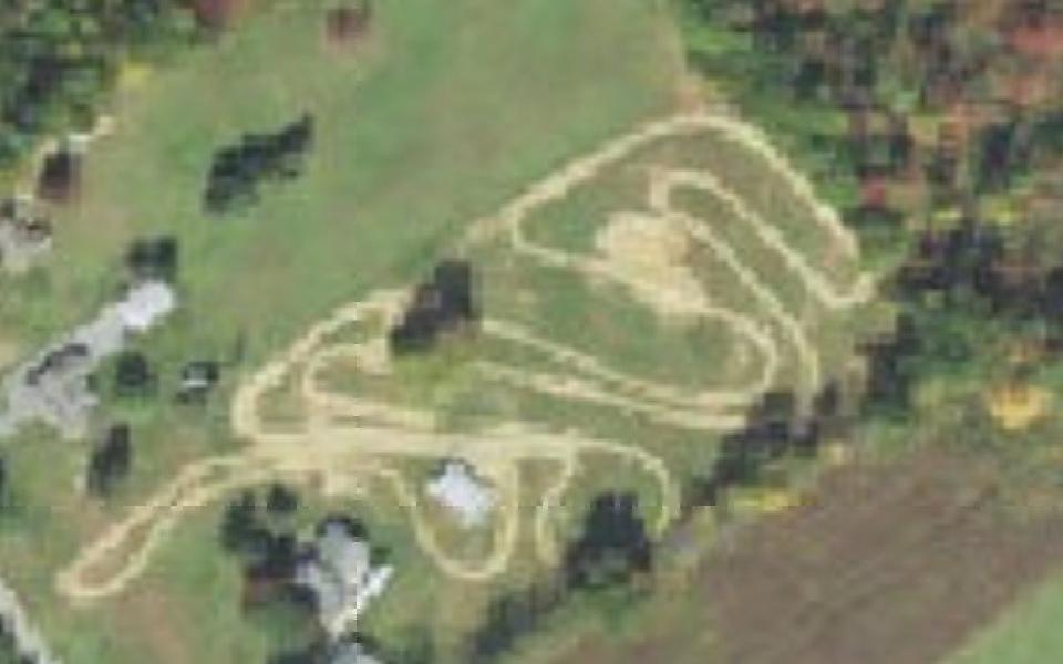 Zion motocross track seen from above