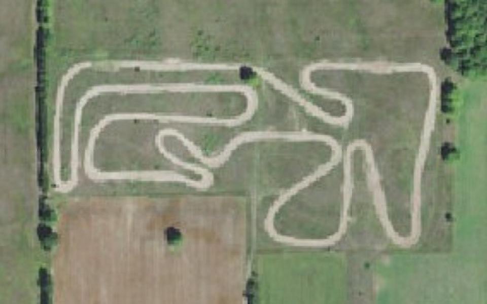 Kingsley motocross track seen from above
