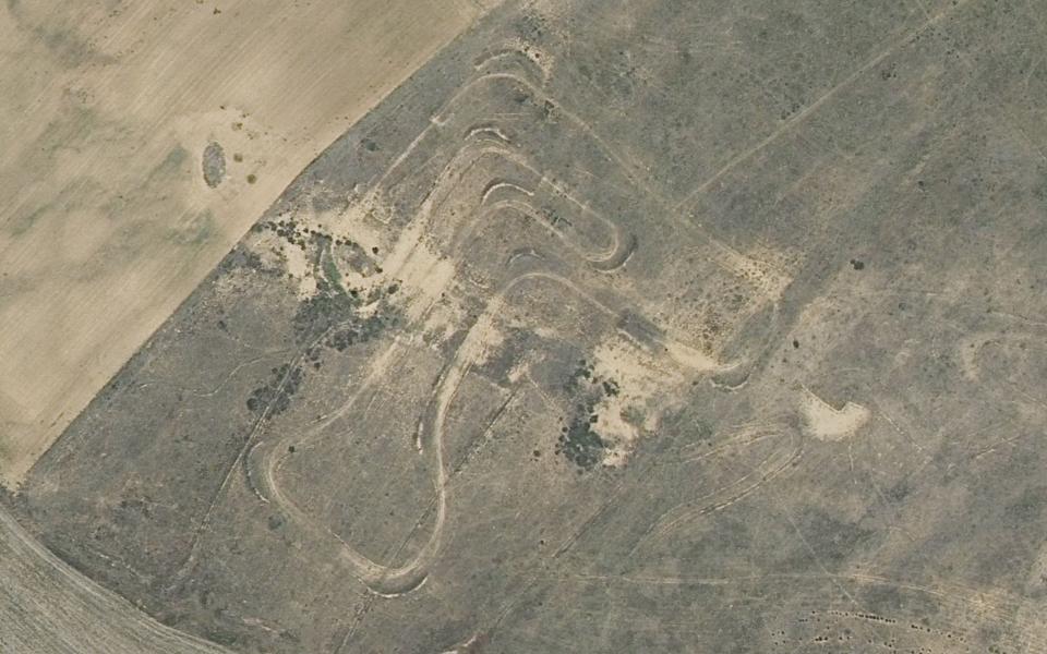 Terrain de motocross de Mayorga vu du ciel