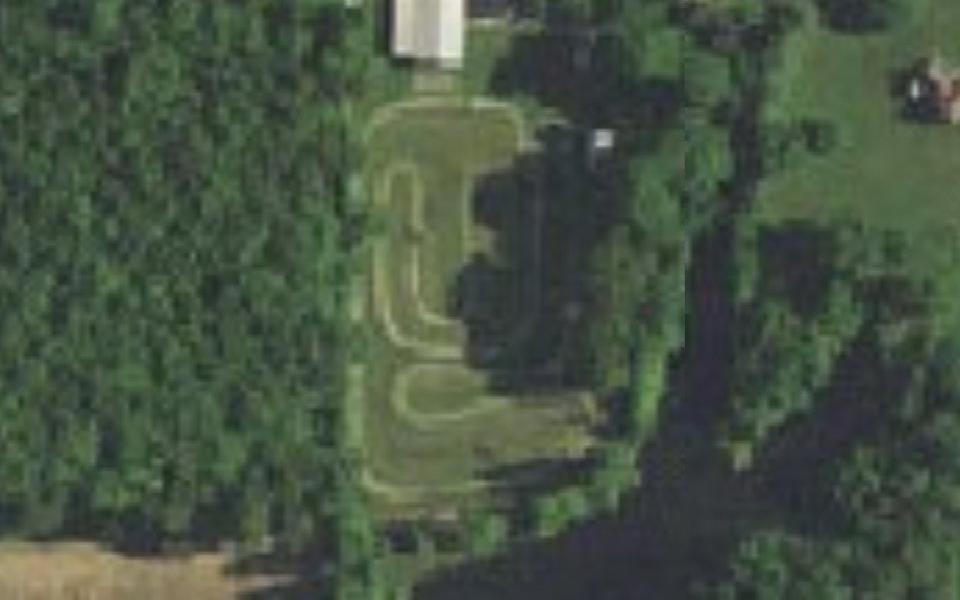 Linton motocross track seen from above