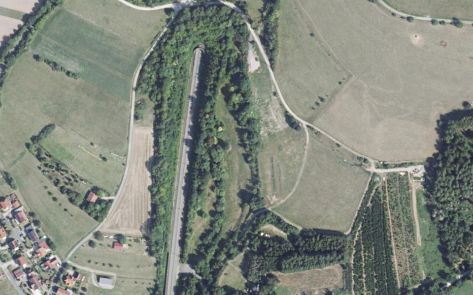 Obersinn motocross track seen from above