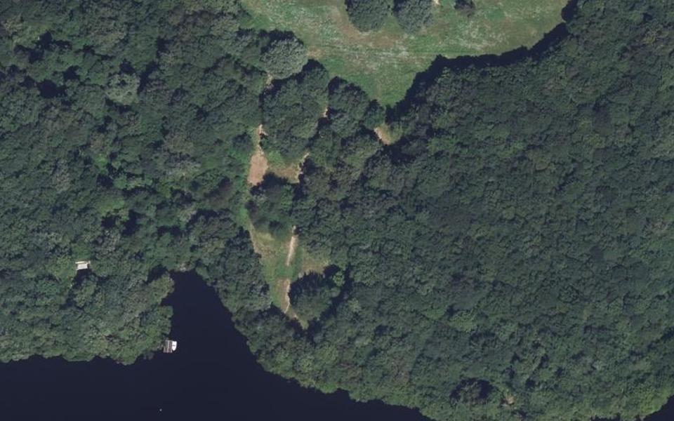 Saint-Laurent-les-Églises motocross track seen from above