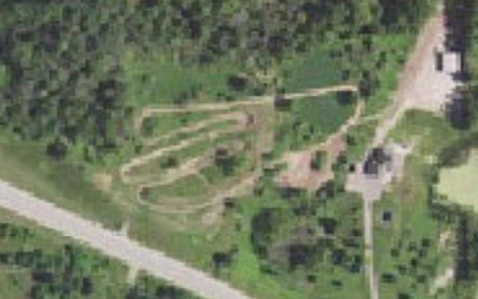 Newburg motocross track seen from above