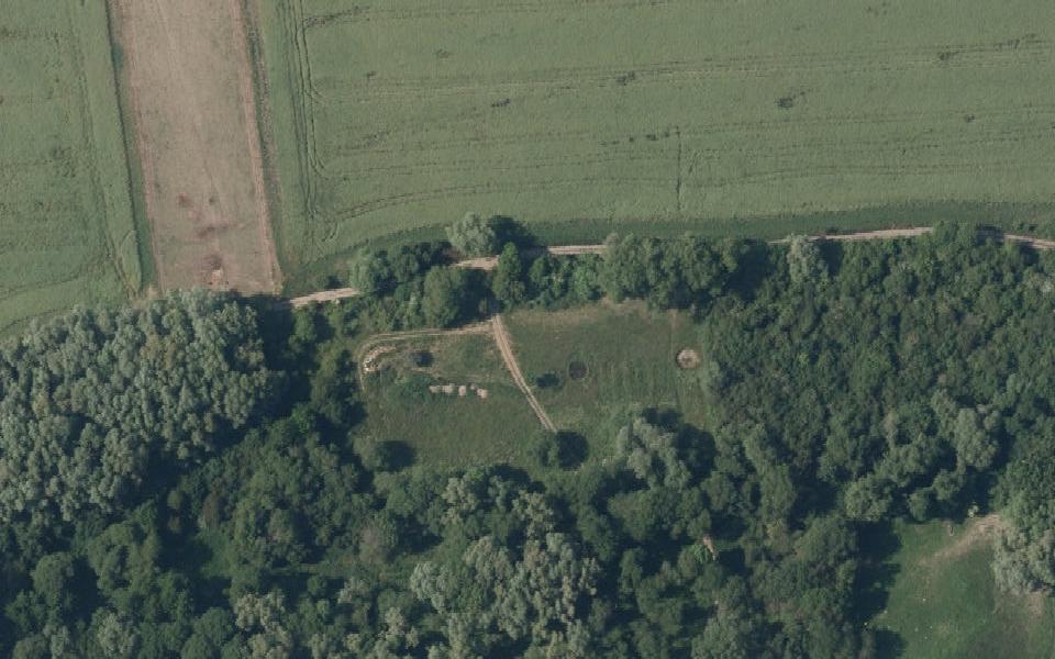 Jenec motocross track seen from above
