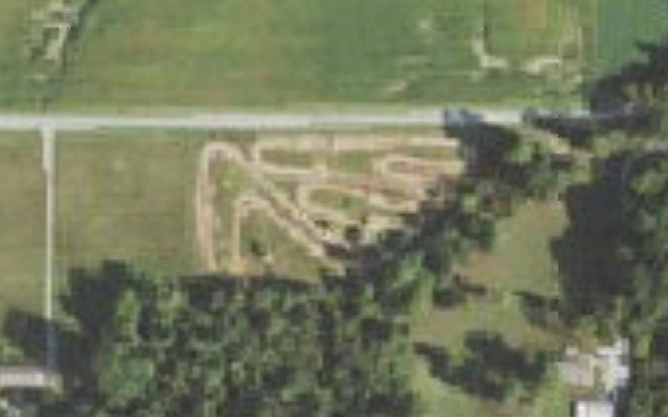 Carrier Mills motocross track seen from above