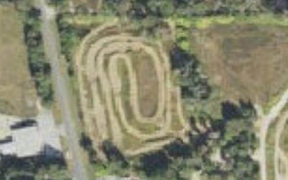Ocala motocross track seen from above