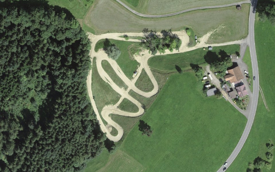 Wittenbach motocross track seen from above