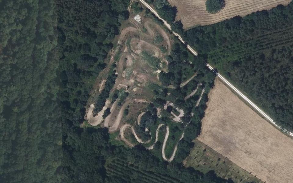 Chantillac motocross track seen from above