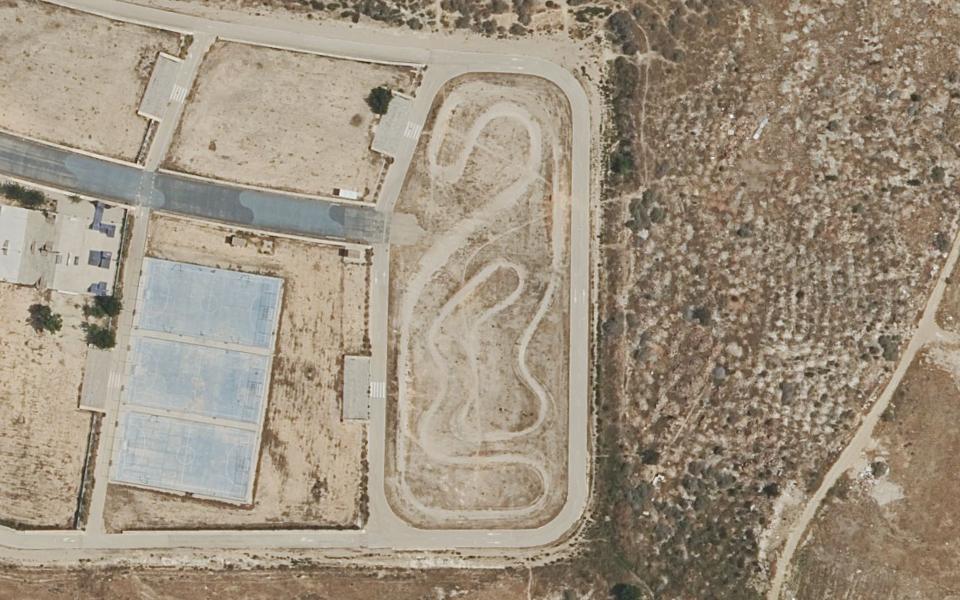 Yecla motocross track seen from above