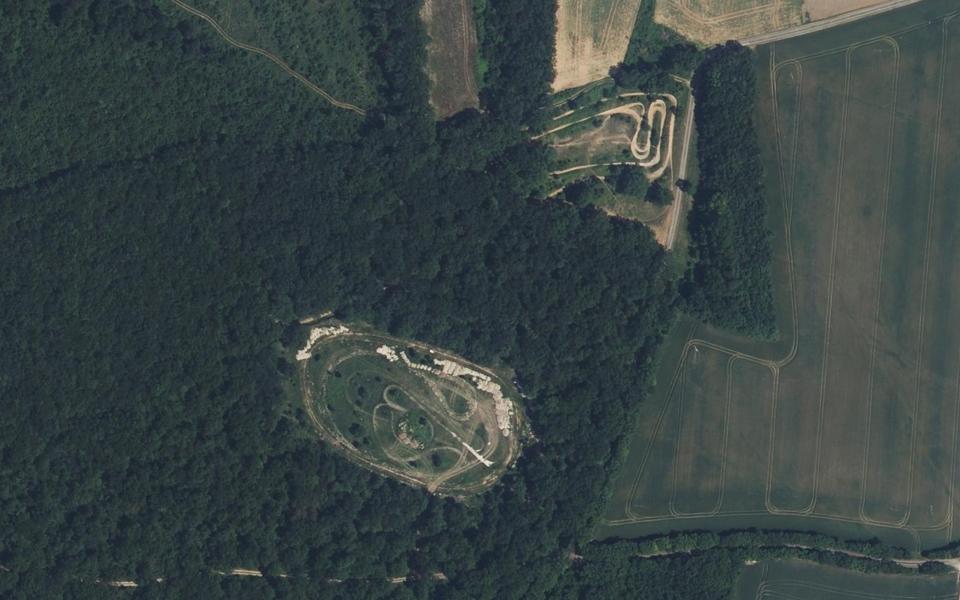 Longré motocross track seen from above
