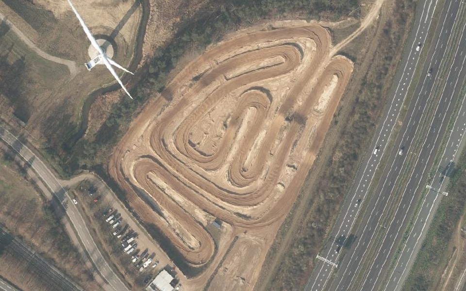 MX-park Zaarderheiken seen from above