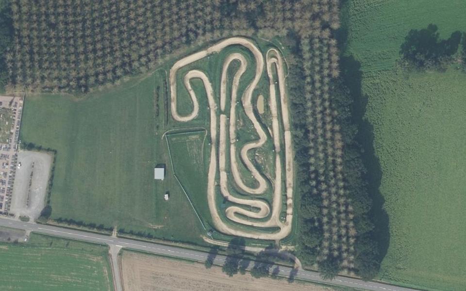 Meillac motocross track seen from above