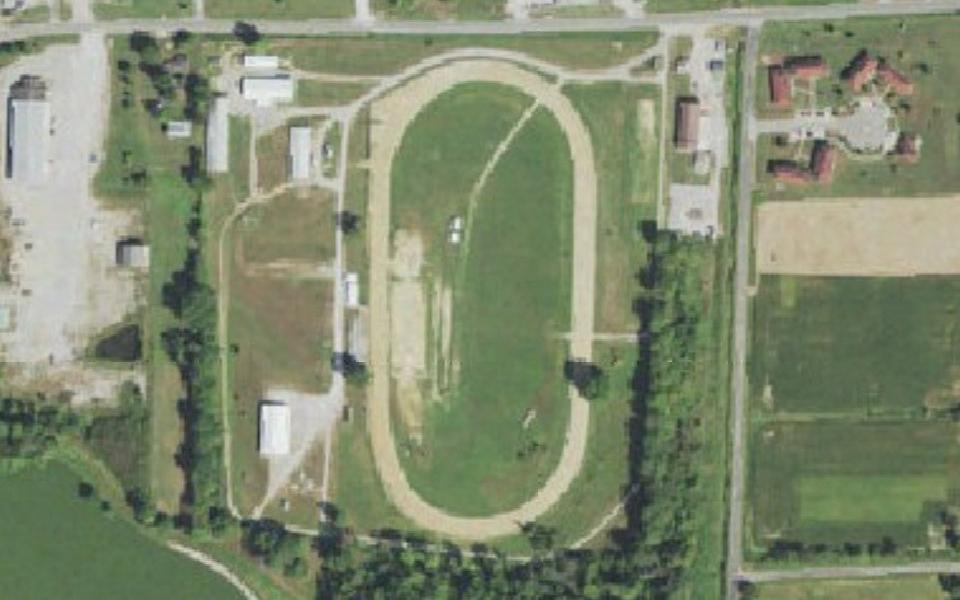 McLeansboro motocross track seen from above