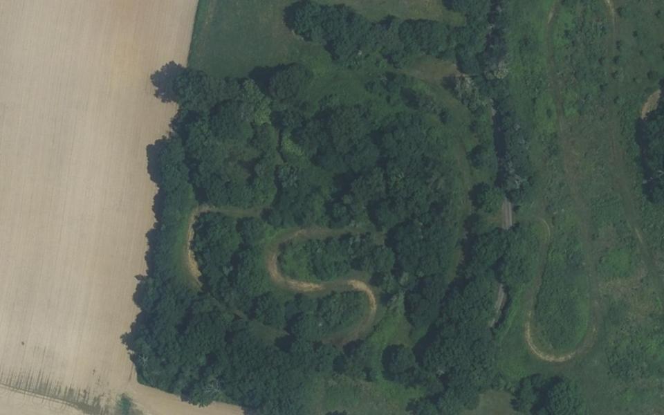 Nogaro motocross track seen from above