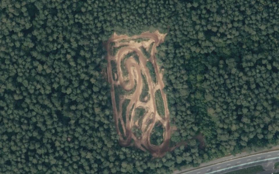 Motorcross-Strecke MCF Frankenjura vu du ciel