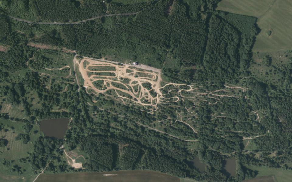 Motokrosový areál Cech seen from above