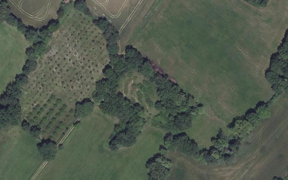 Lissac-et-Mouret motocross track seen from above