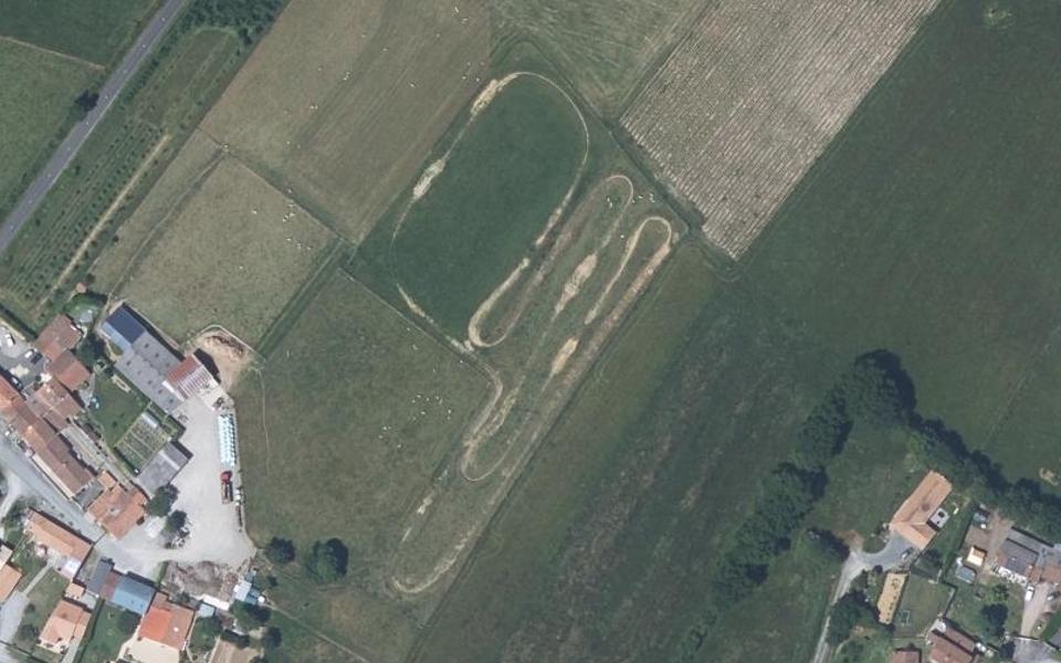 Orée d'Anjou motocross track seen from above