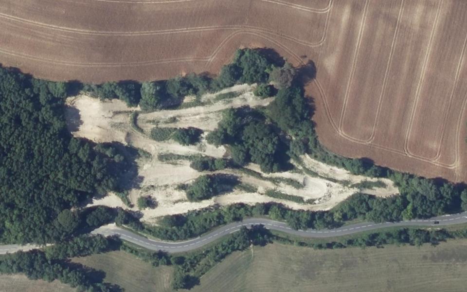 Terrain de motocross de Puylaurens vu du ciel