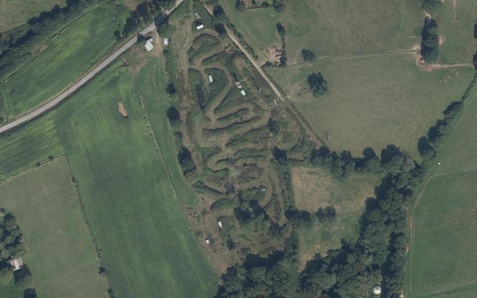 Moto-cross d'Allaire seen from above