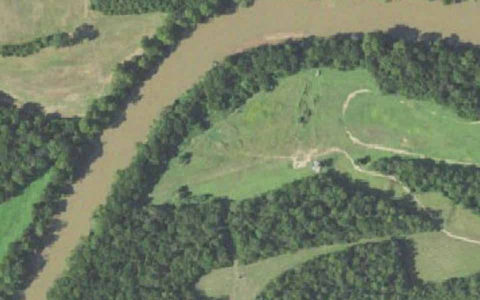 Danville motocross track seen from above