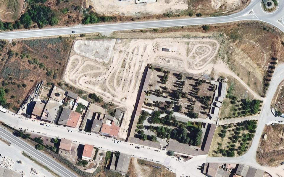 Juneda motocross track seen from above