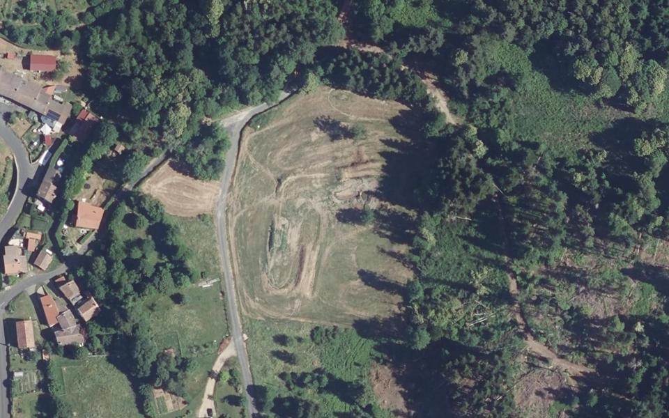 Job motocross track seen from above